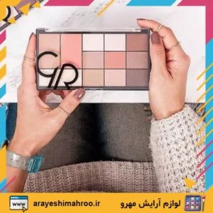 CITY STYLE FACE&EYE PALETTE GOLDEN ROSE 01-Mahroo Cosmetics-پالت سایه سیتی استایل شماره 01 گلدن رز-لوازم آرایش اورجینال مهرو-سایت تبلیغاتی میز آرایش